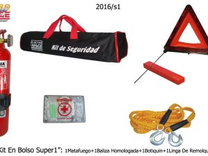 KIT DE SEGURIDAD BOLSO (MATAF+2 BALIZAS+1 LINGA+1 BOT)