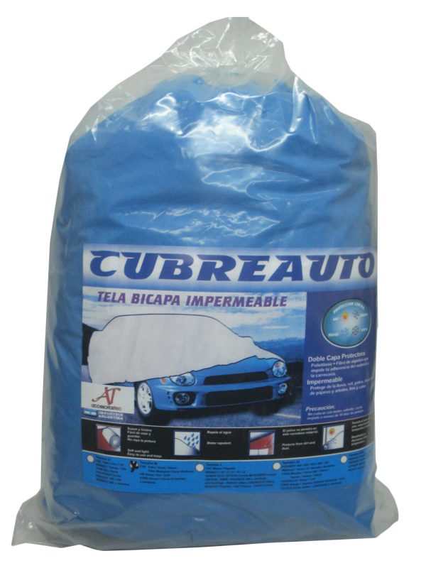 CUBREAUTO BICAPA IMPERMEABLE CON FELPA (MEDIANO)