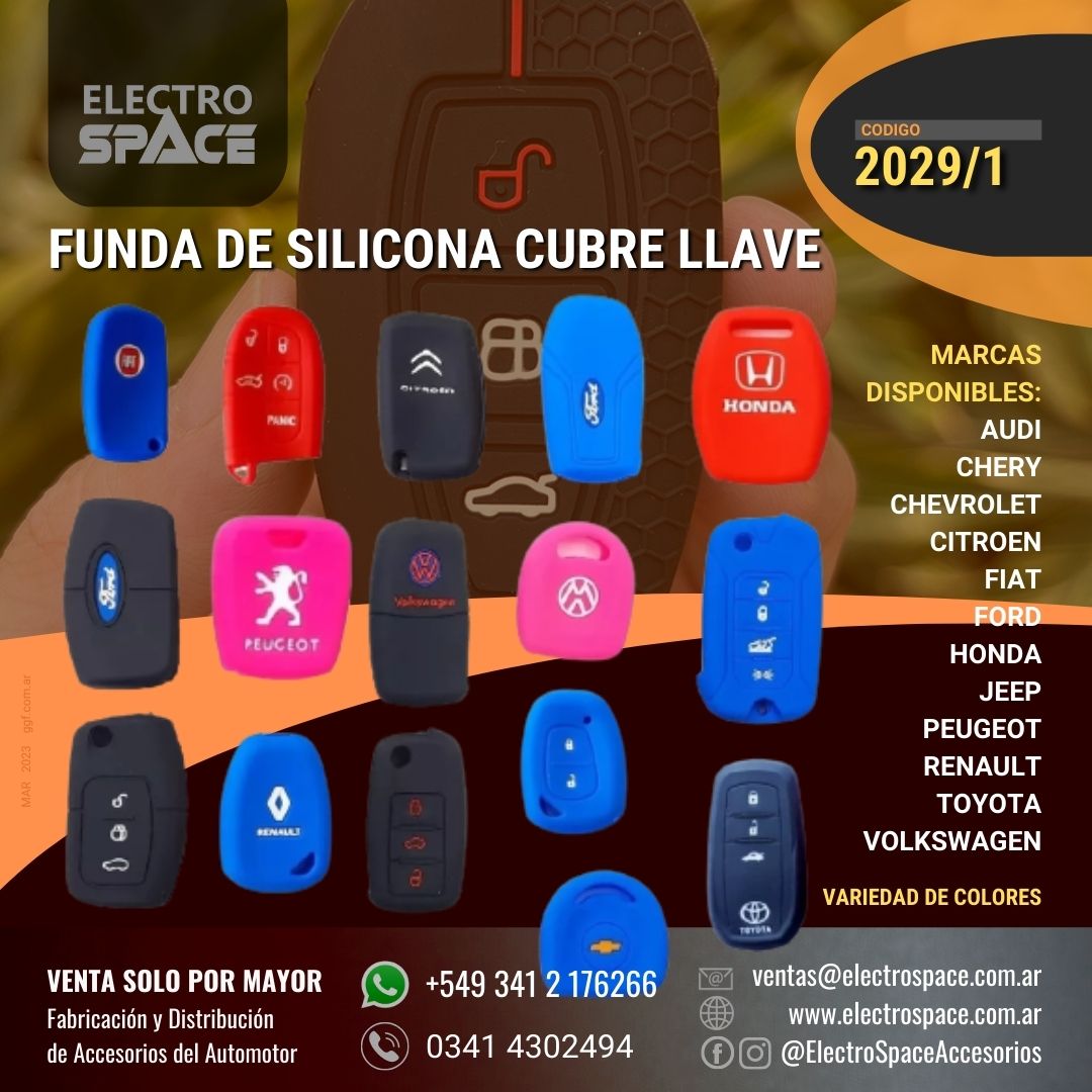 FUNDA DE SILICONA CUBRE LLAVE TODOS LOS MODELOS – ELECTRO SPACE