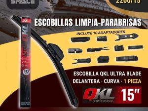 ESCOBILLA QKL ULTRA BLADE 15 1 PZA 15 ” DEL.CURVA