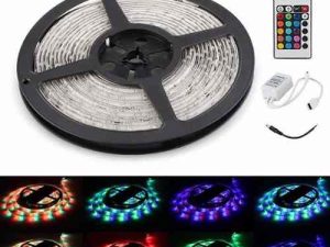 TIRA DE LUCES RGB X 4 PARA INTERIOR RGB 12V LED CHIP SMD 12V