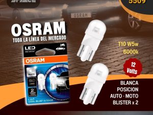 LAMPARA LED T10 OSRAM COOL WHITE 6000K 12V X UNI