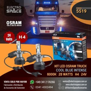 KIT DE LED OSRAM TRUCK COOL BLUE INTENSE 28 WATTS H4 24V