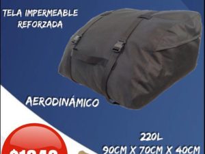 BOLSO PORTA EQUIPAJE IMPERMEABLE 220 L 90 X 70 X 40 CM