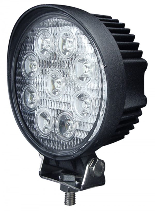 FARO LED 27 W 12-24V REDONDO 9 LED ALTA POTENCIA (11.5CM)