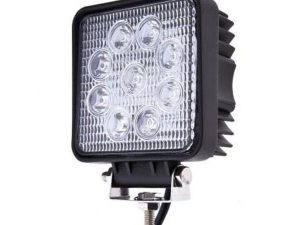 FARO LED 27 W 12-24V CUADRADO 9 LED ALTA POTENCIA (10.5CM)