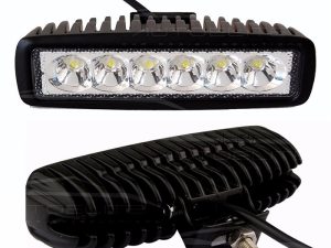 BARRA LED 27 W 12-24V 6 LED CON LUPA ALTA POTENCIA (15CM)