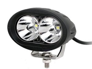 FARO LED 20 W 12-24V OVALADO 2 LED ALTA POTENCIA (10CM)