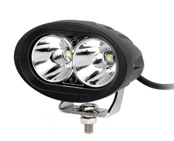 FARO LED 20 W 12-24V OVALADO 2 LED ALTA POTENCIA (10CM)