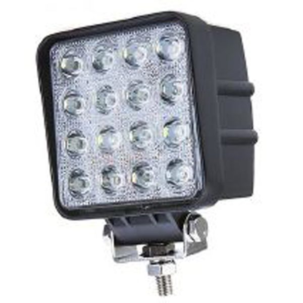 FARO LED 48 W 12-24V CUADRADO 16 LED ALTA POTENCIA (11CM)