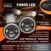FARO LED 7″ 40W 13 LED + ARO BLANCO Y AMBAR 9V-36V (17.8CM)