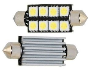 TUBULAR 6 SMD 5050 “CANBUS” 39MM BLANCO 12V