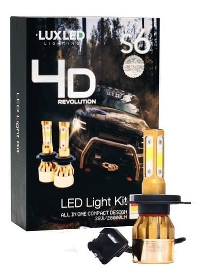 KIT DE LED MODELO S6 “4D REVOLUTION” H4 12V