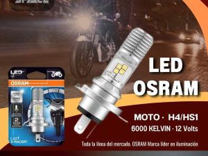 LAMPARA DE LED PARA MOTO OSRAM COOL WHITE H4 PT43 12V 5/5W