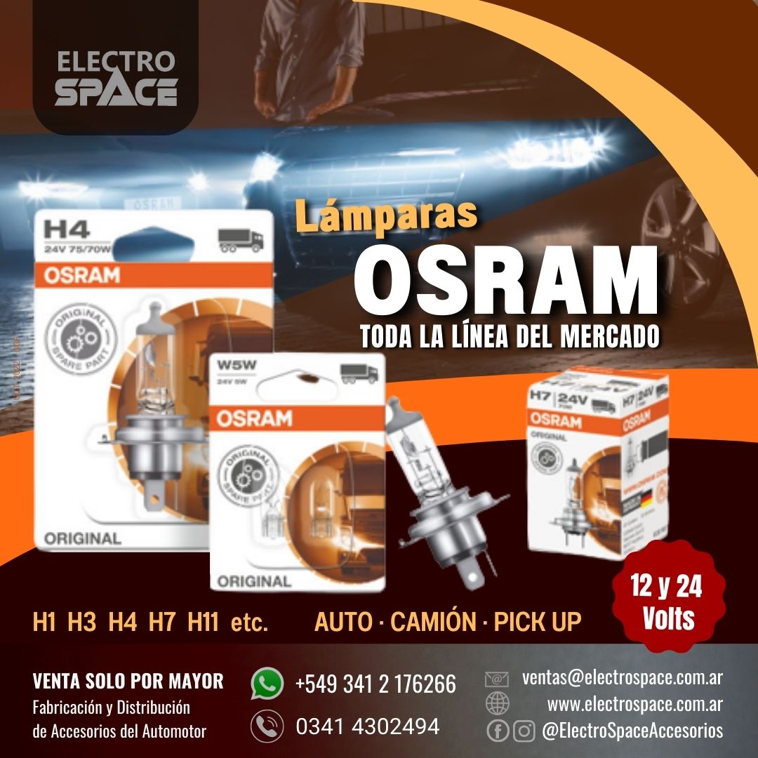 LAMPARA OSRAM H1 24V 70W – ELECTRO SPACE