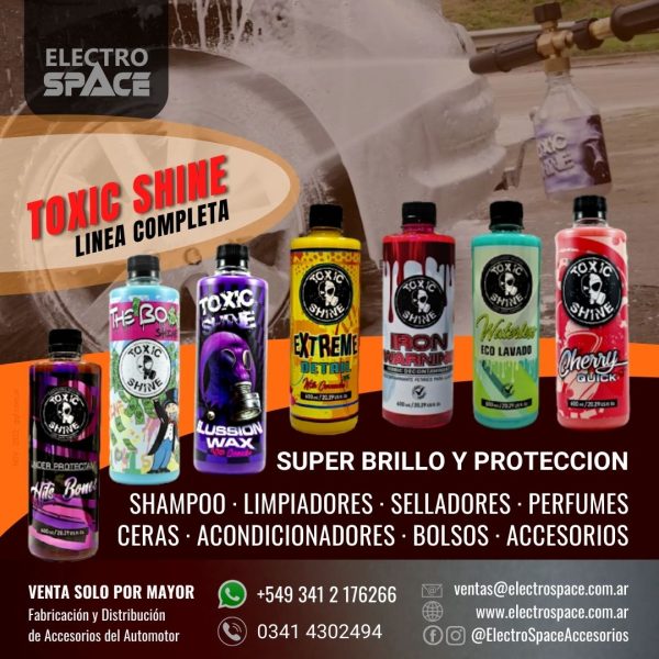 LINEA TOXIC SHINE COSMETICA DEL AUTOMOTOR Electrospace Flyer1